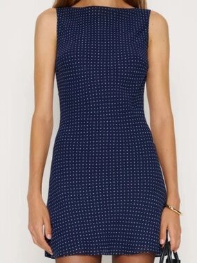 Reformation Dale Polka Dot Mini Dress